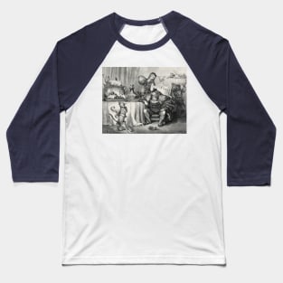 Puss in Boots at the Ogre's Castle - Gustave Dore Baseball T-Shirt